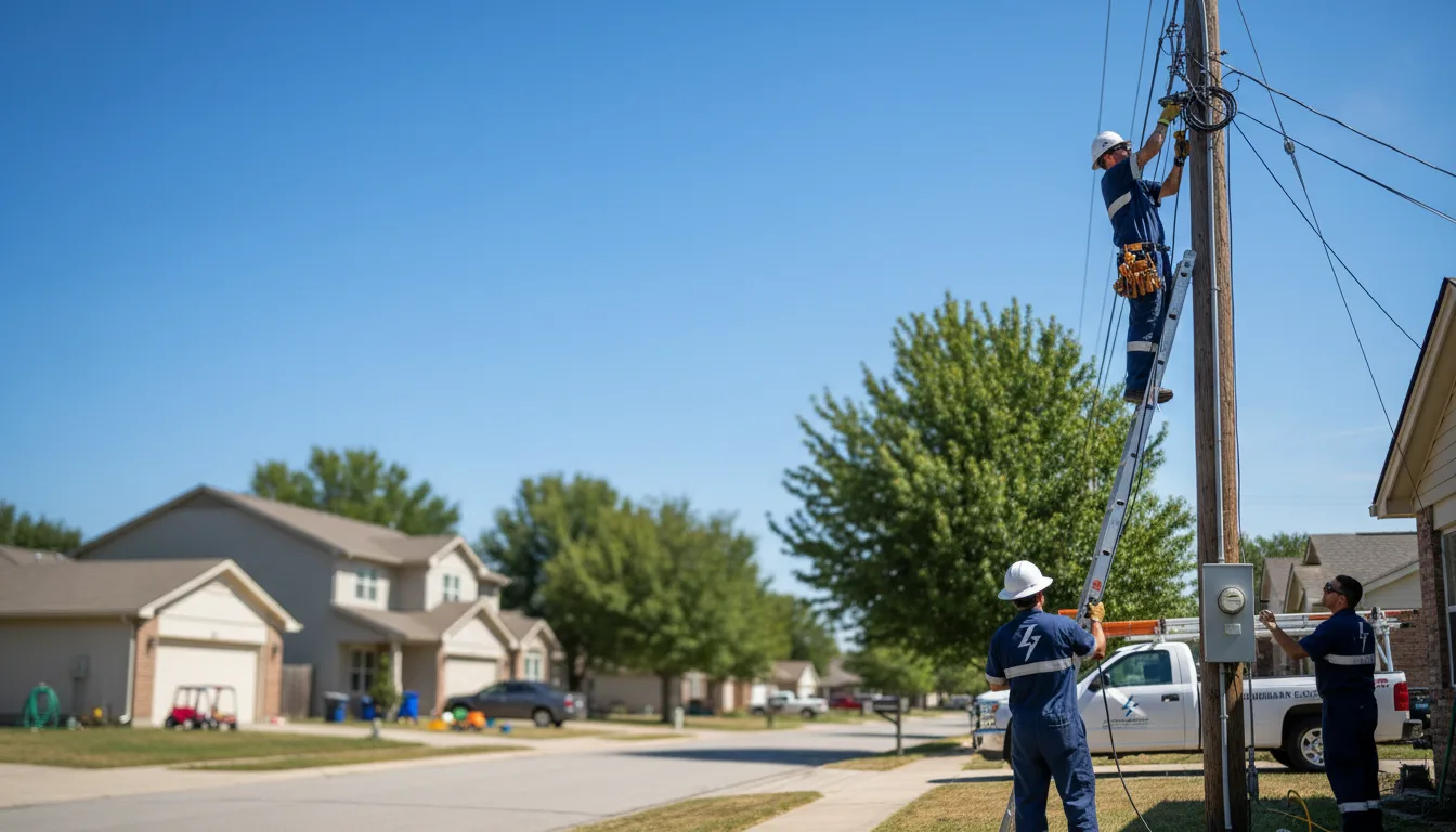Residential electrician providing installation services in Bandera, TX